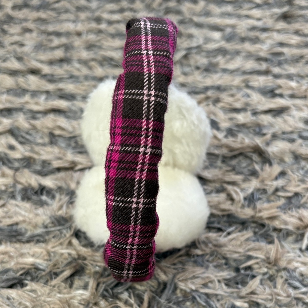 Nike Pink Plaid Earmuffs, Adjustable Length - Picture 4 of 8